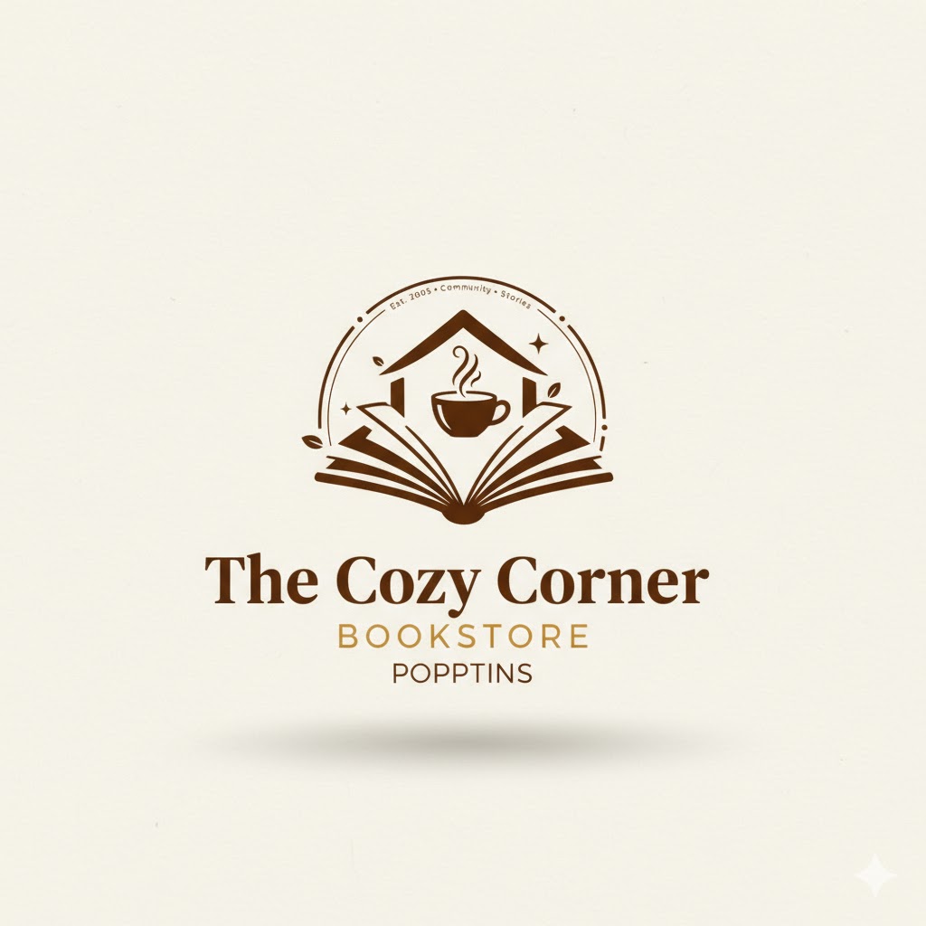 The Cozy Corner Bookstore Logo